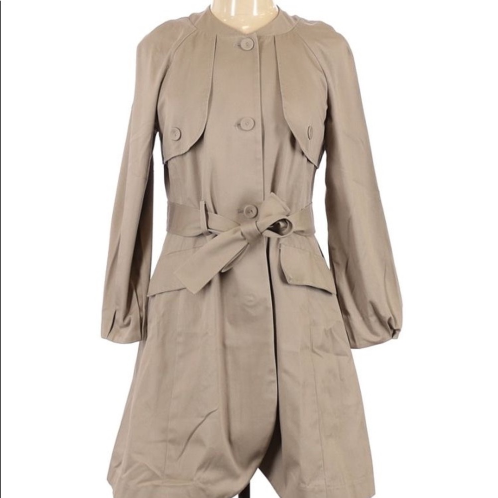Simply Vera Wang vintage style tan trench coat small